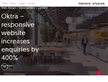 Tablet Screenshot of prefacestudios.com